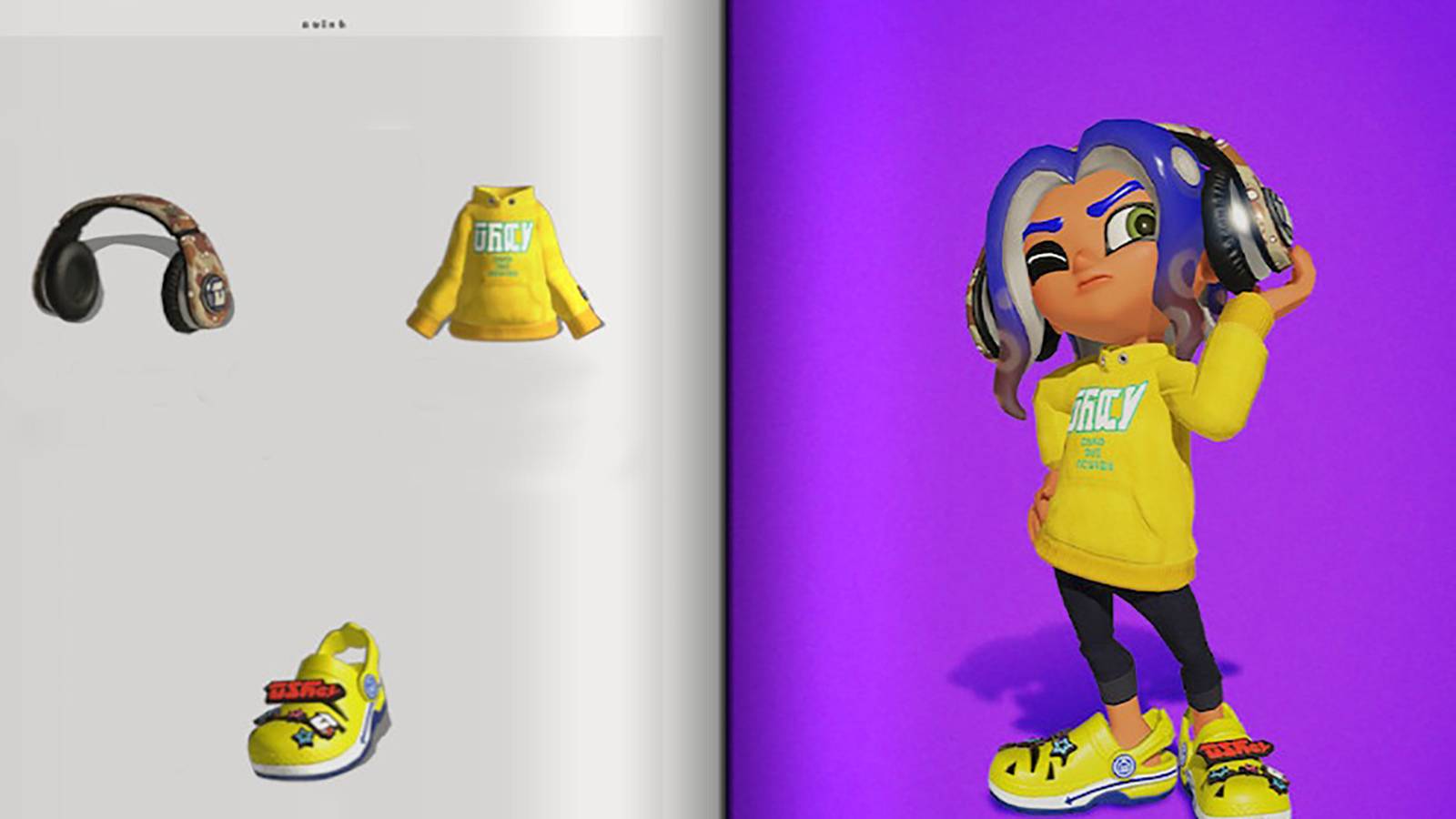 page 5 of the splatoon 3 fresh season catalog, edited to not include text