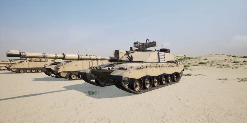 Player communicates with team members while navigating the FV4034