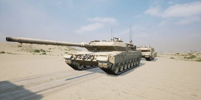 Player remains protected in a Leopard 2A6M