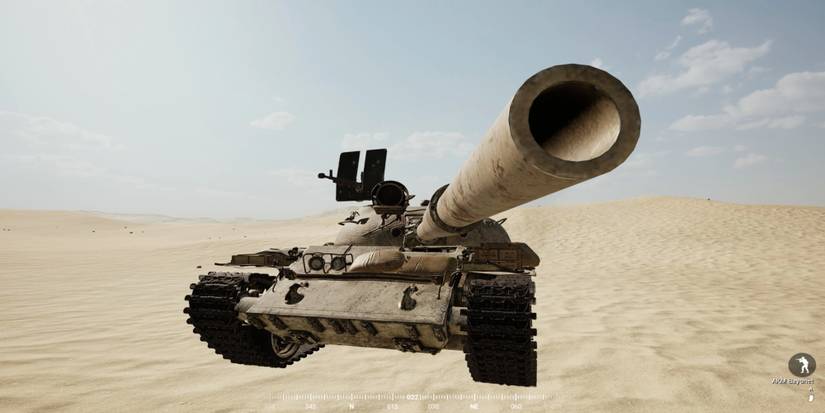 Player uses an analog rangefinder to find enemies on the map