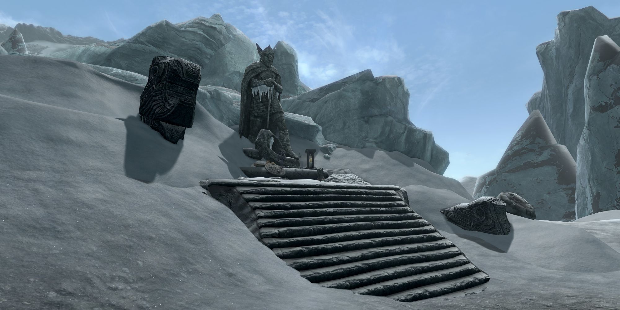 Skyrim Shrine of Talos in the glaciers