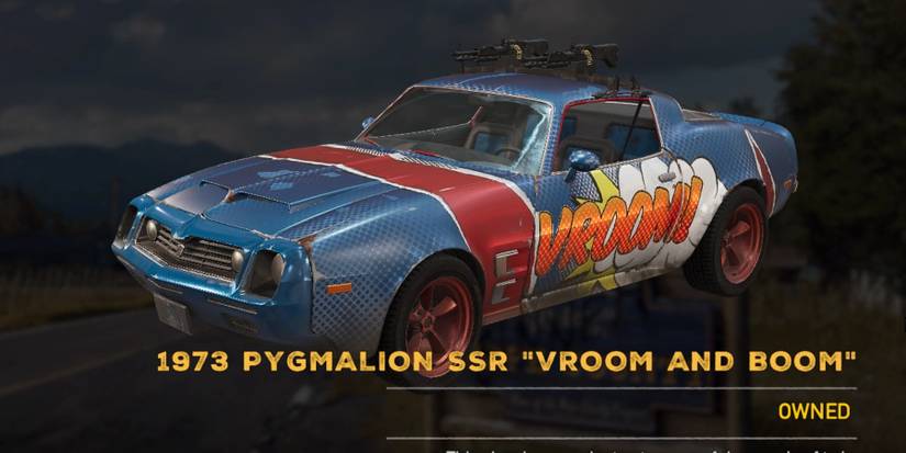 SSR Pygmalion Vroom and Boom in far cry 5