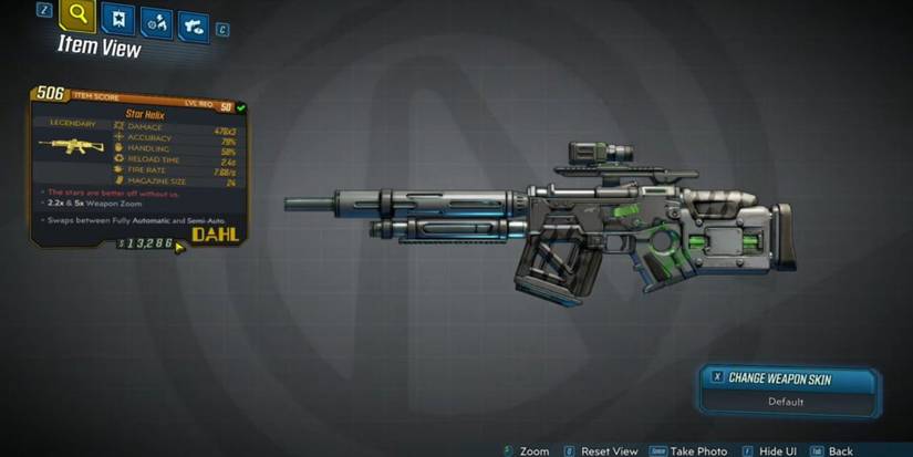 The Star Helix gun in Borderlands 3