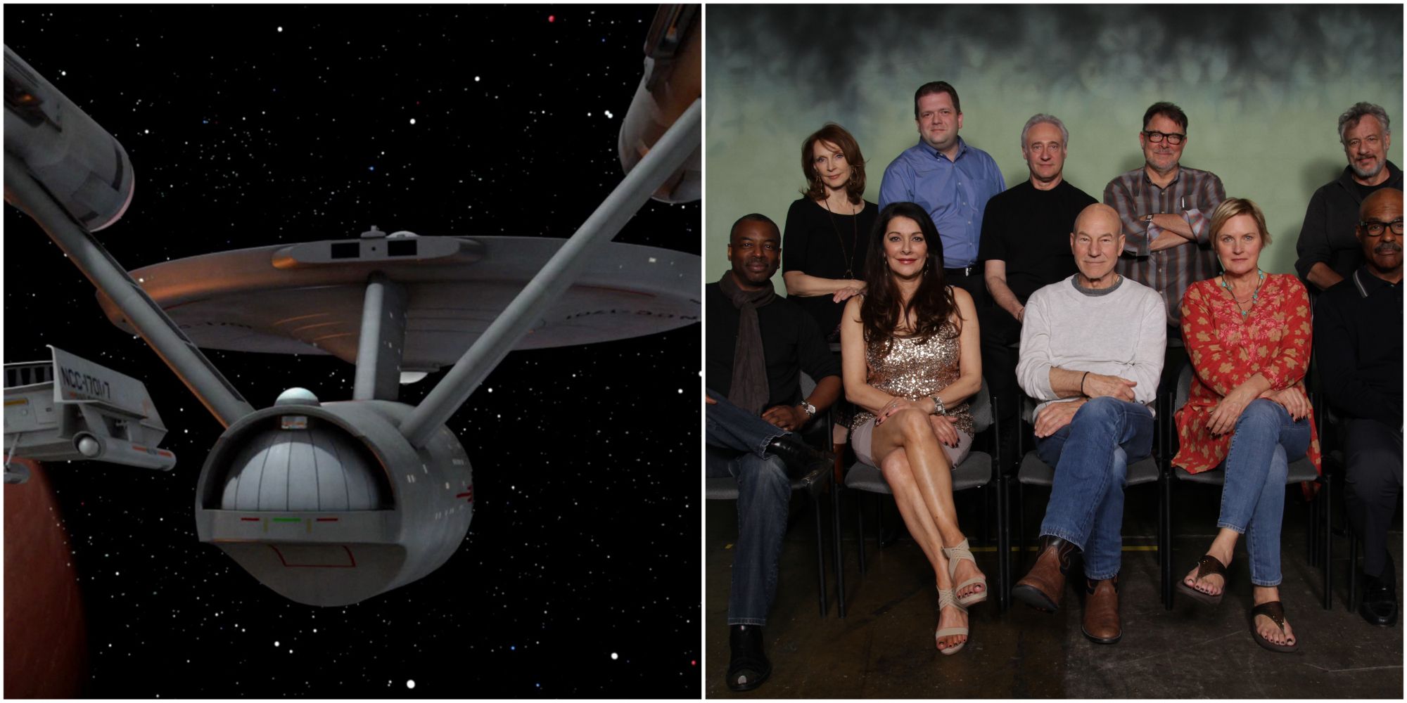Starship Enterprise & Star Trek TNG Crew - Star Trek: The Next Generation