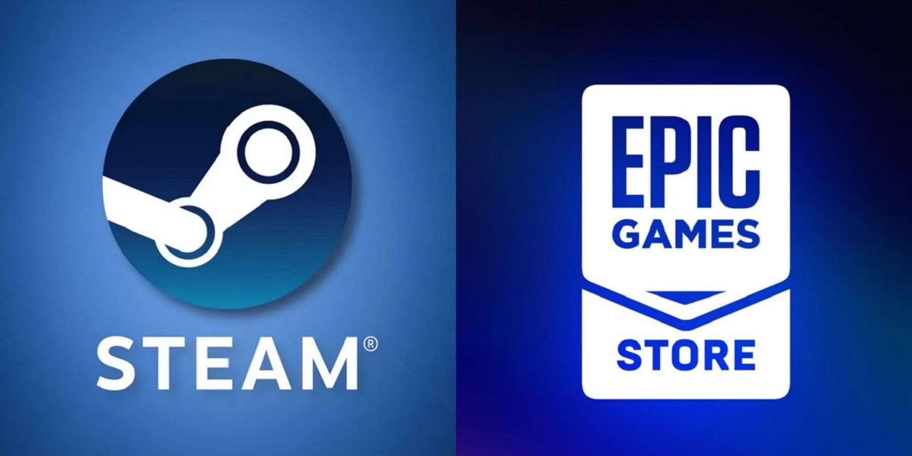 Steam And Epic Games Store Logos 2 