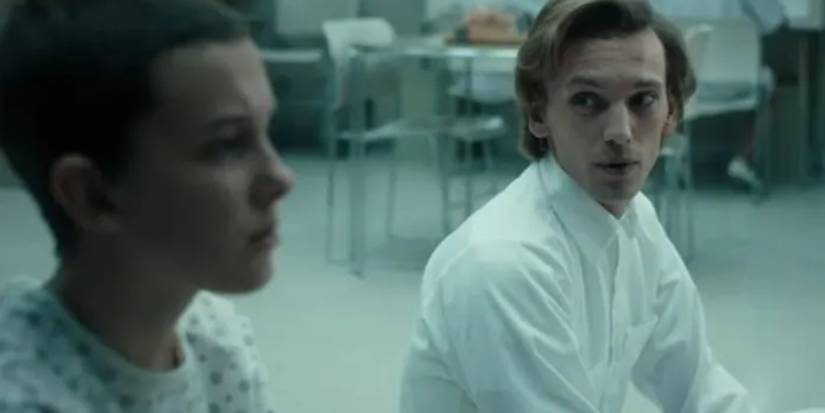 Eleven and 001/Henry Creel in Stranger Things