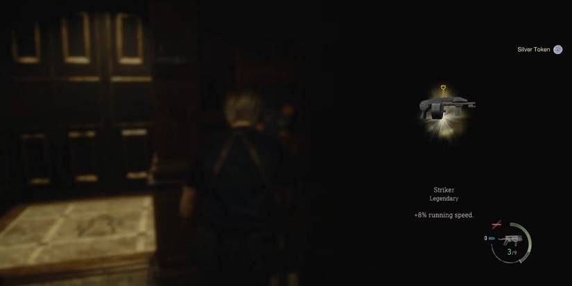 Acquiring the Striker charm from Resident Evil 4.