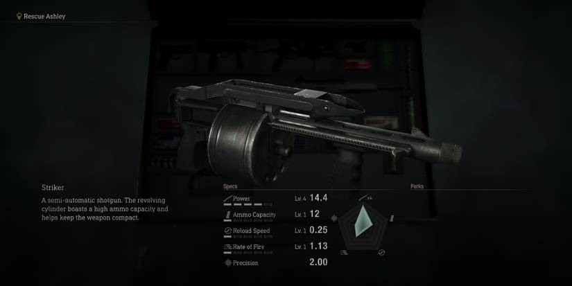 Striker in the Resident Evil 4 remake