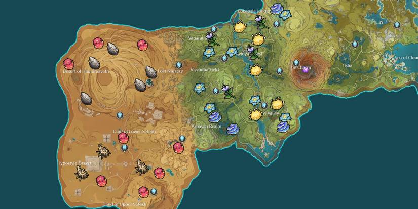 sumeru local specialties locations in genshin impact