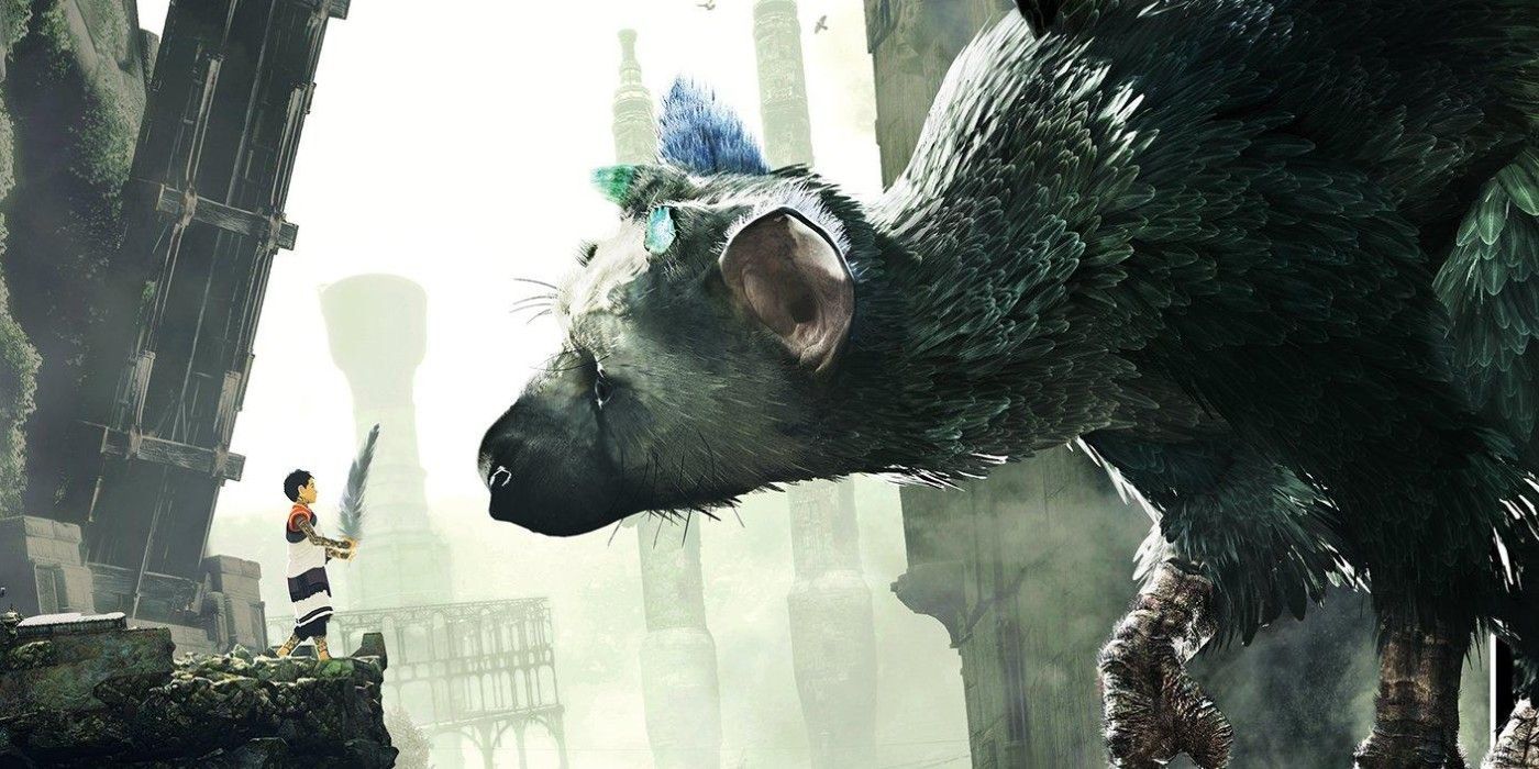 Trico and the boy from The Last Guardian