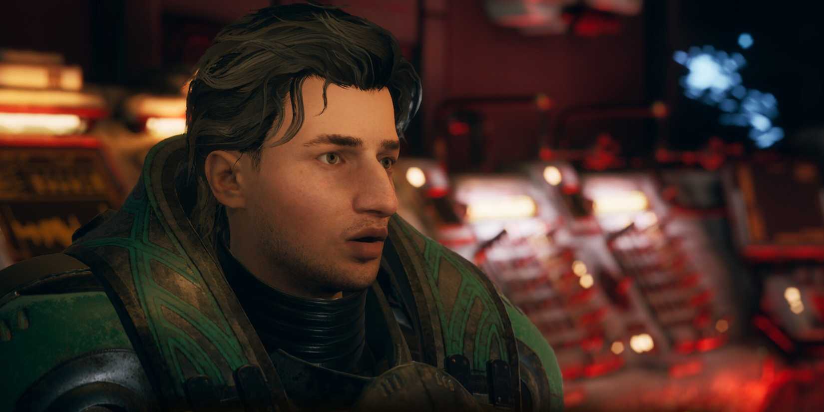 The Outer Worlds - Felix Close Up Image Looking Off Screen-1