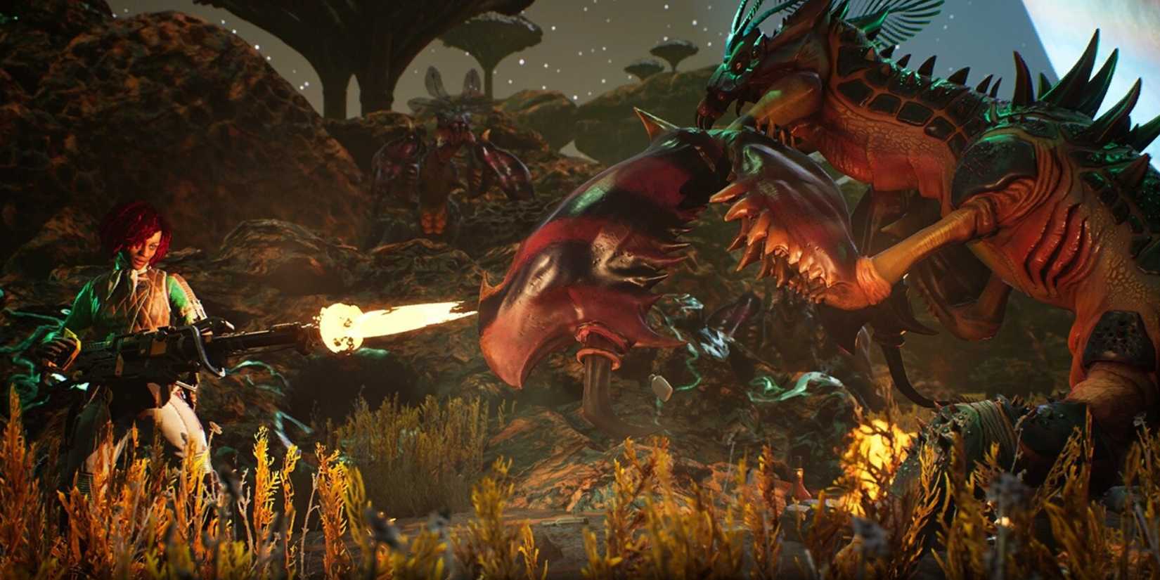 The Outer Worlds - Nyoka Unloading With Her LMG-1