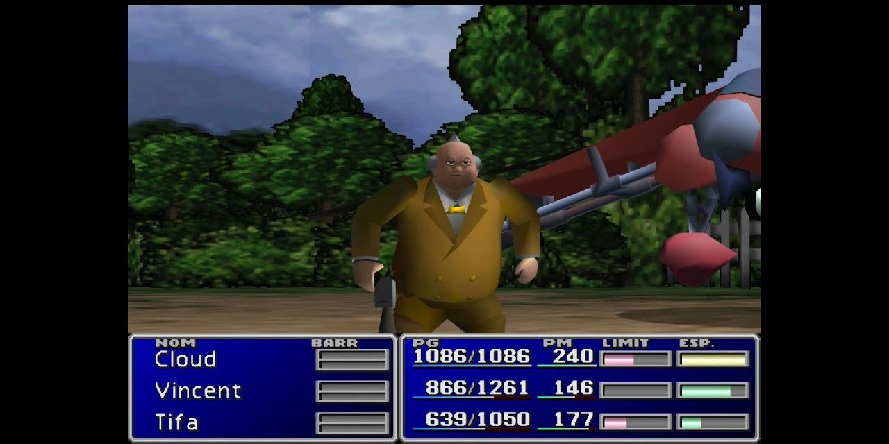 The Palmer boss fight in Final Fantasy 7