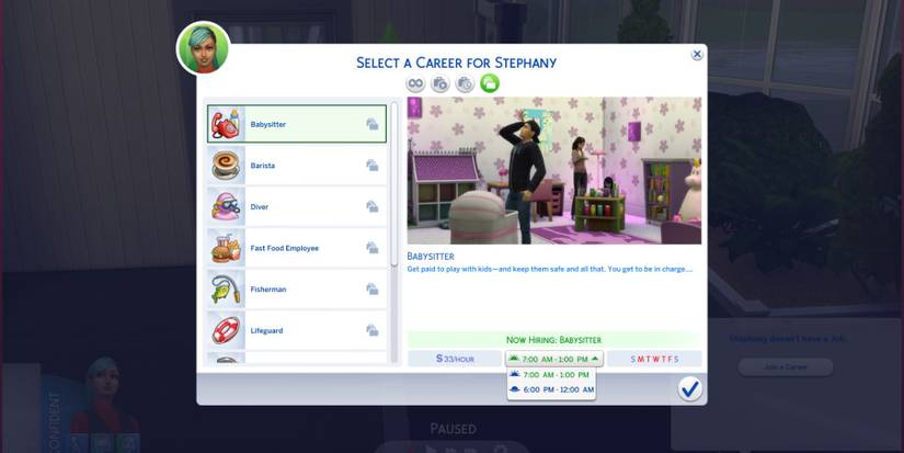 The Sims 4 Part Time Jobs
