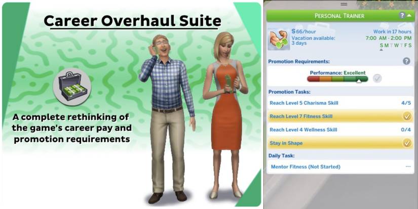 The Sims 4 Career Overhaul Suite