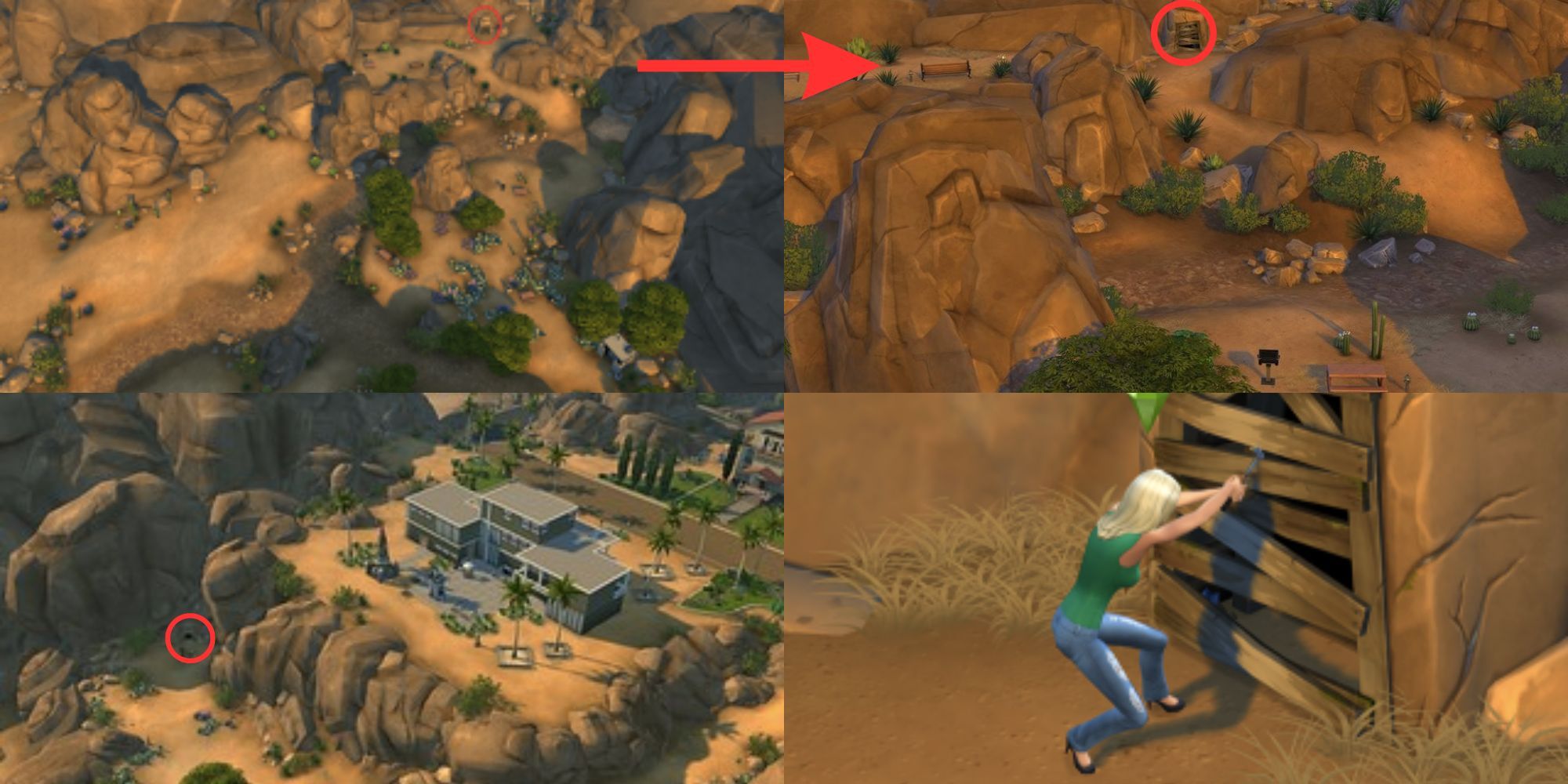 The Sims 4 Forgotten Grotto Abandoned Mine Locations