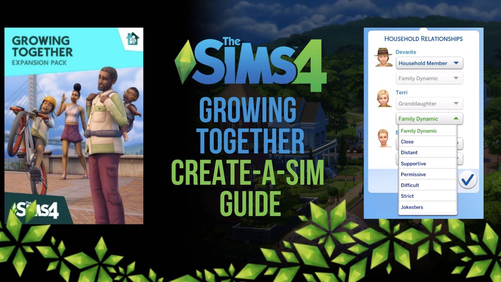 The Sims 4 Growing Together CAS Guide