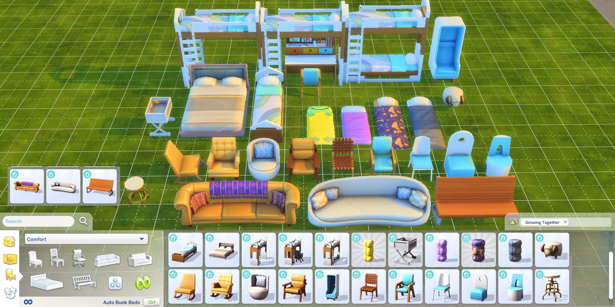 The Sims 4 Growing Together Comfort Items