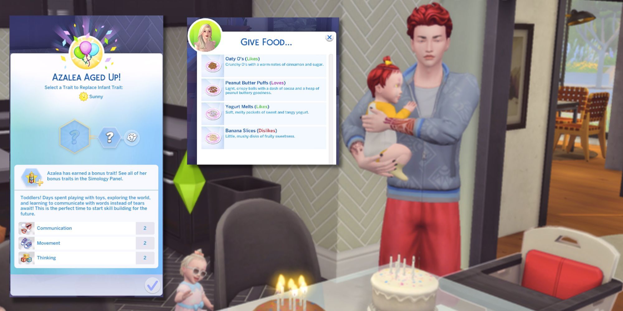 The Sims 4 Growing Together Infant Milestone Rewards