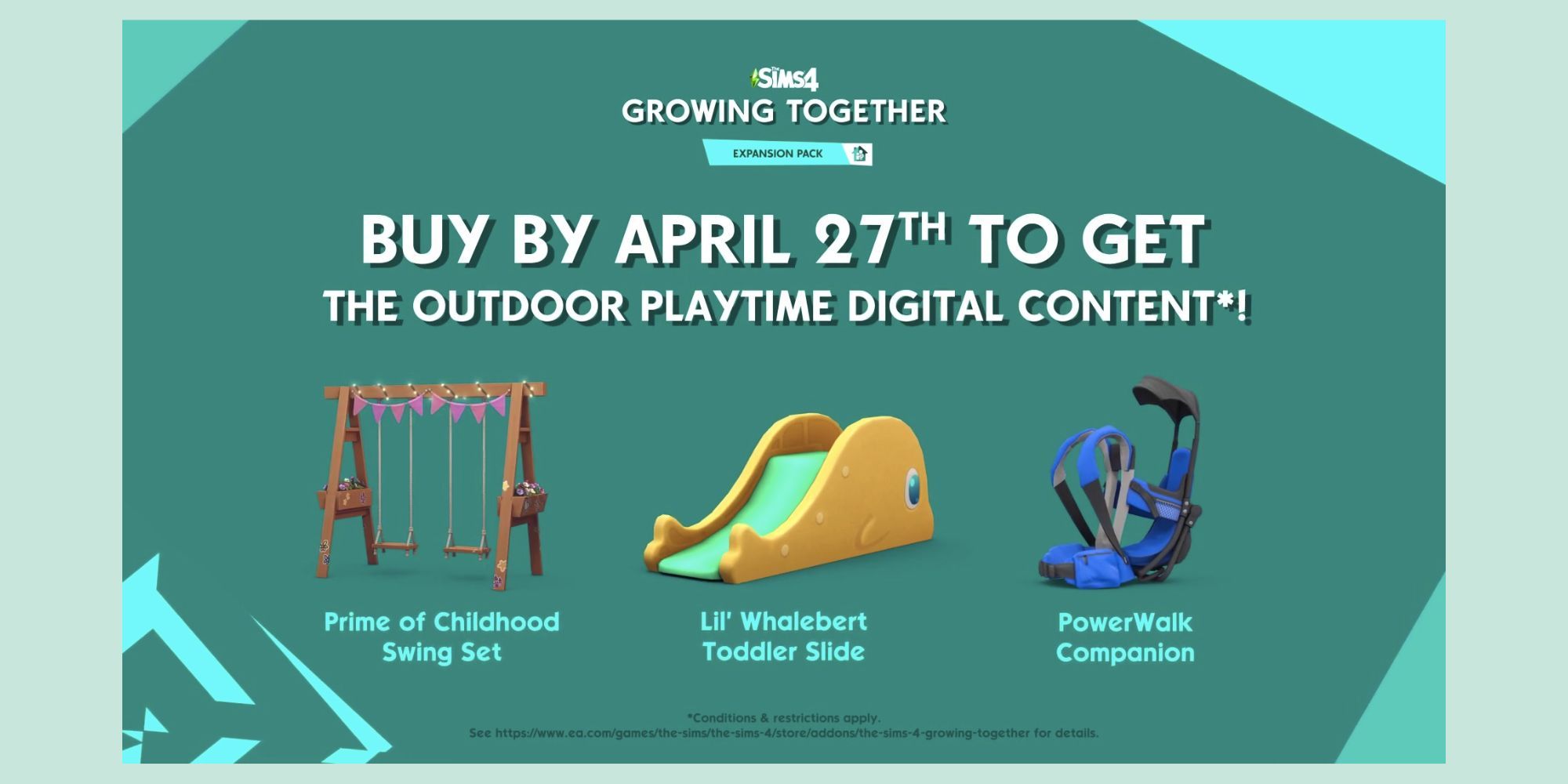 The Sims 4 Grow Together Outdoor Playtime Digital Content