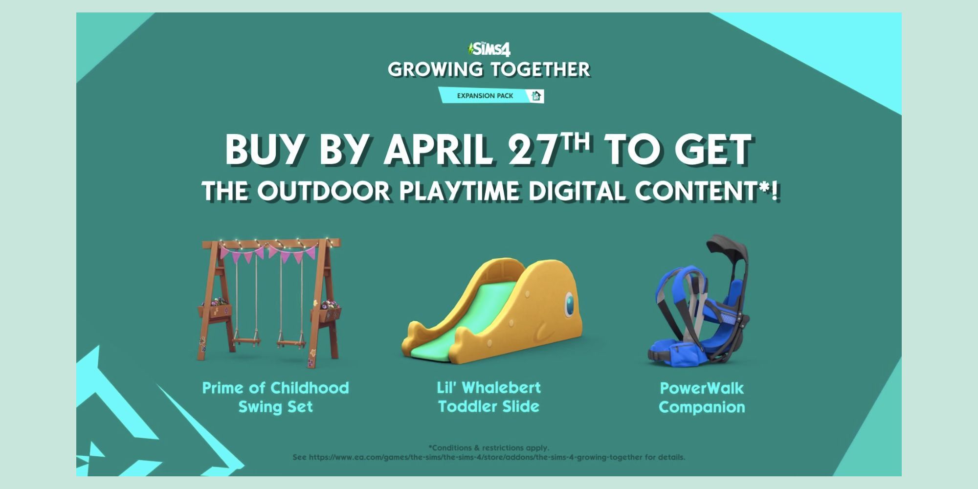 The Sims 4 Growing Together Outdoor Playtime Digital Content