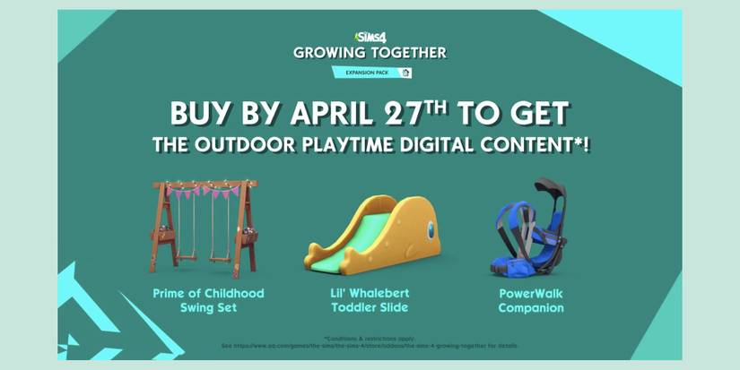 The Sims 4 Growing Together Outdoor Playtime Digital Content