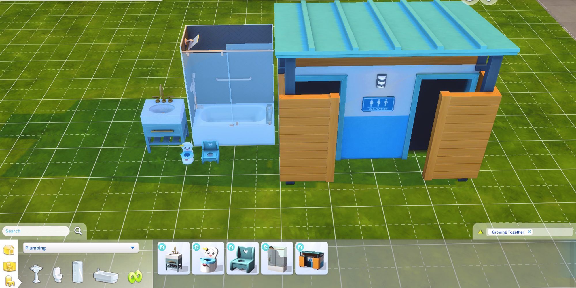 The Sims 4 grow together plumbing