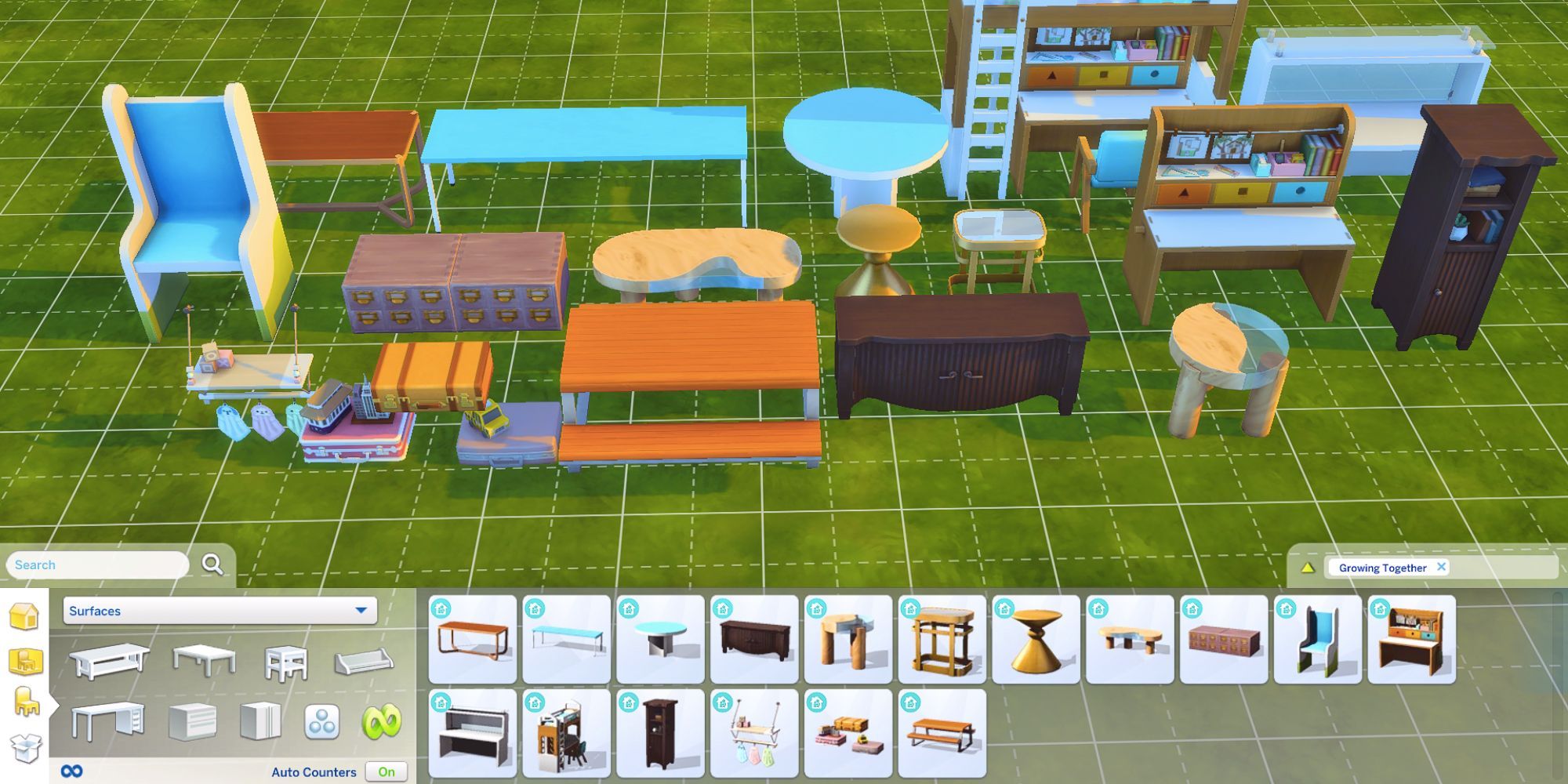 The Sims 4 Growing Together Surfaces