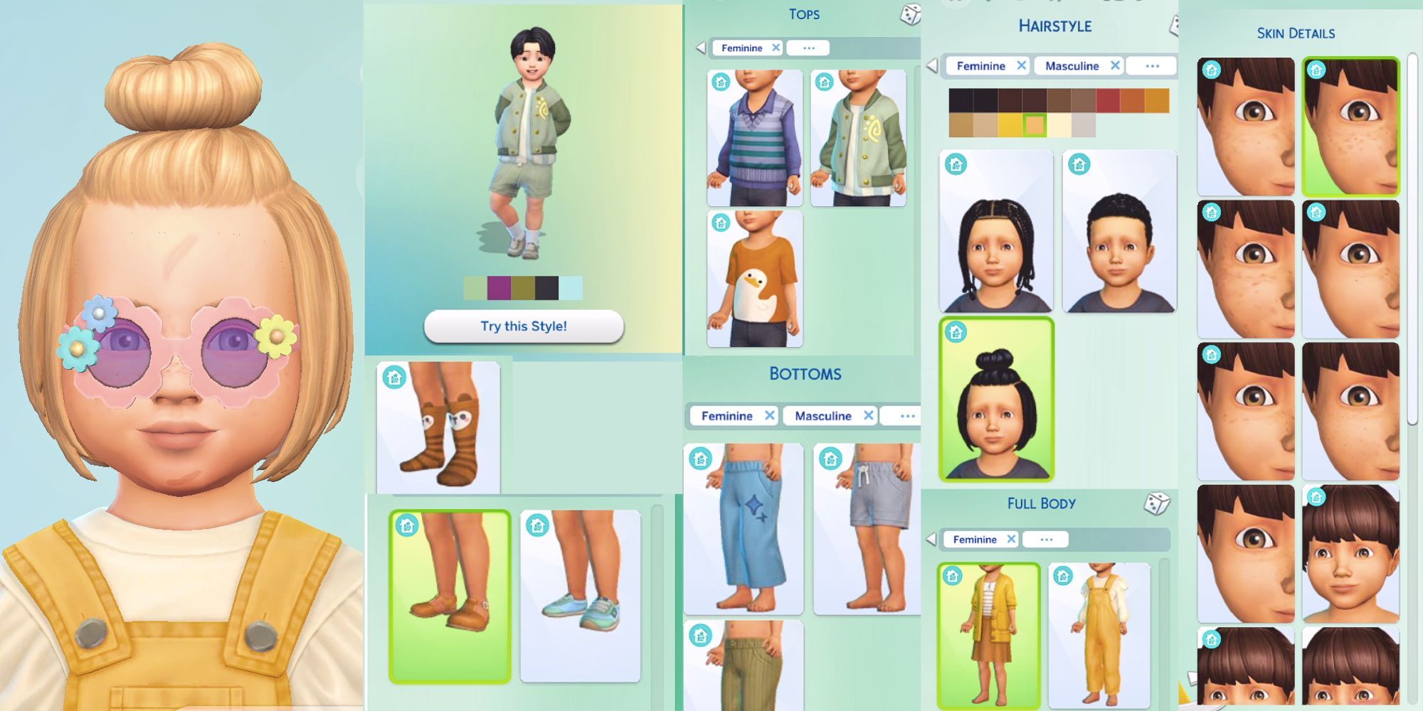 The Sims 4 Growing Together Toddler CAS