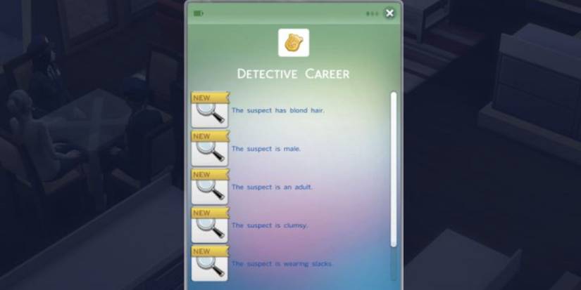 The Sims Detective Career Clues