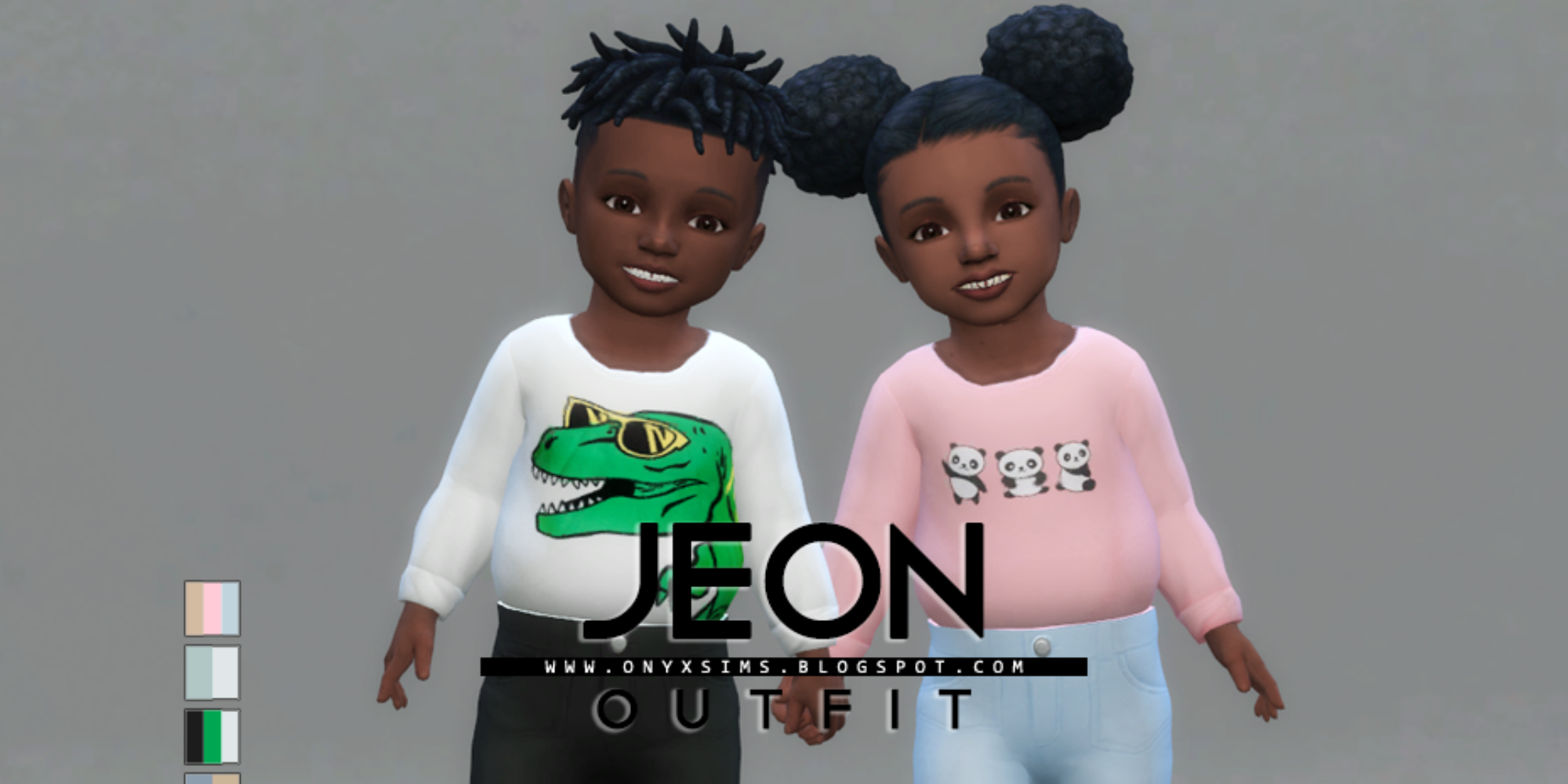 Cute kids custom content for The Sims 4
