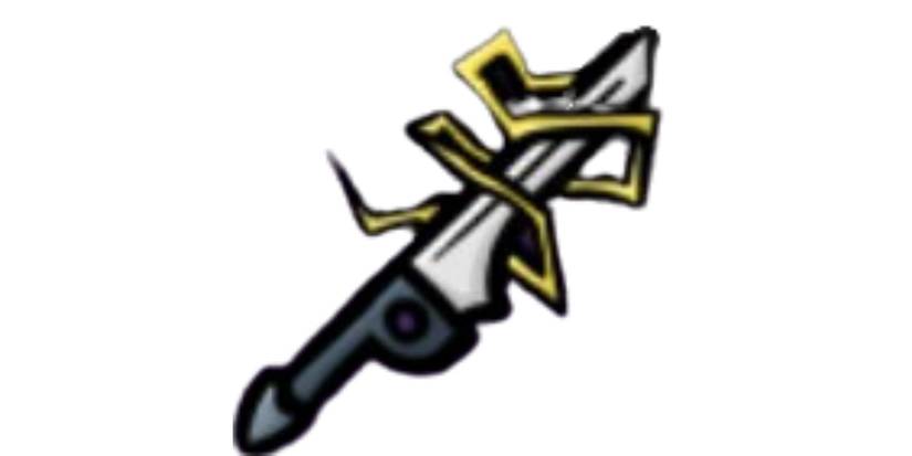 Thunder Sword melee weapon from Brotato