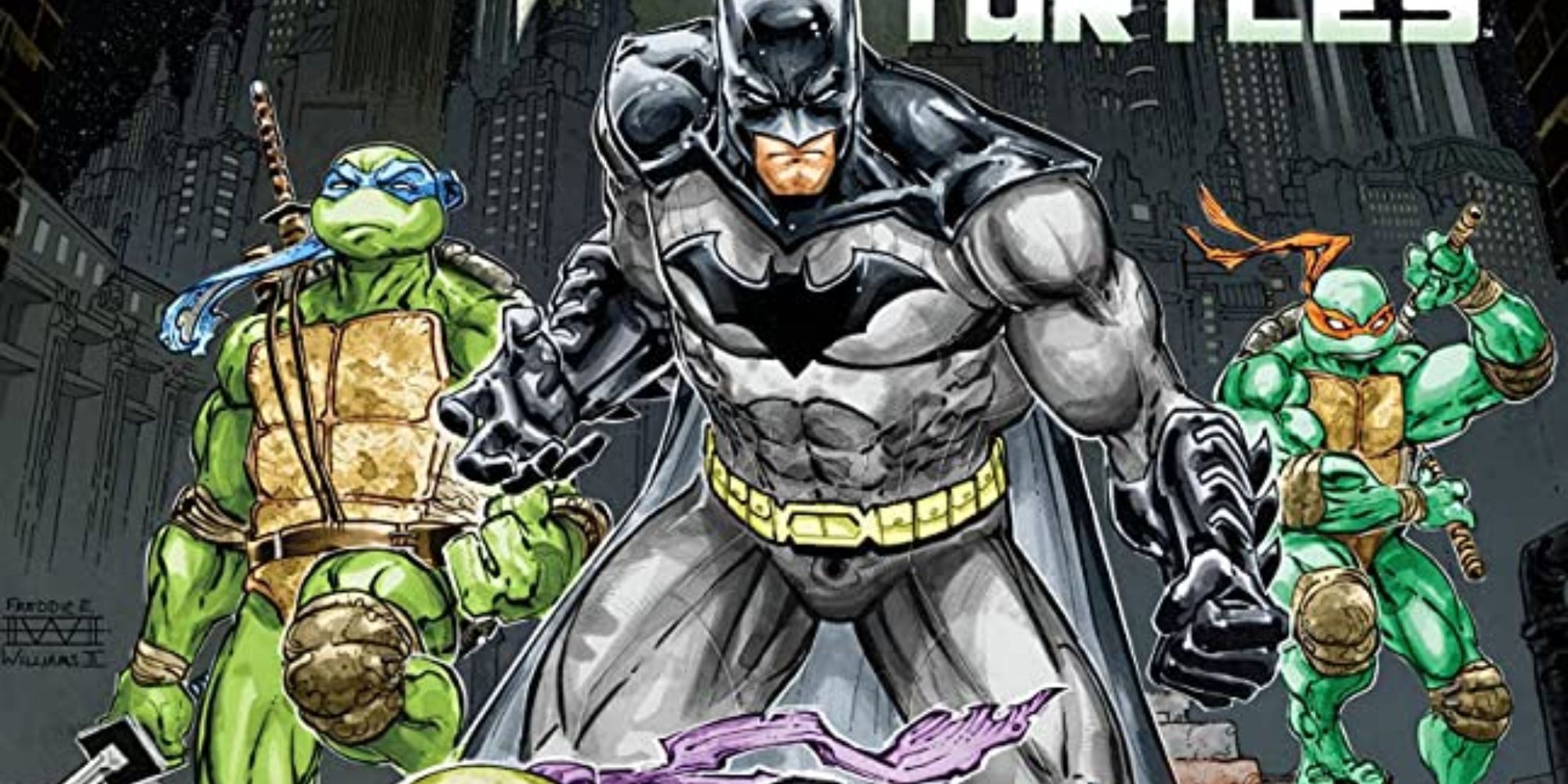 Batman with Leonardo and Michaelangelo