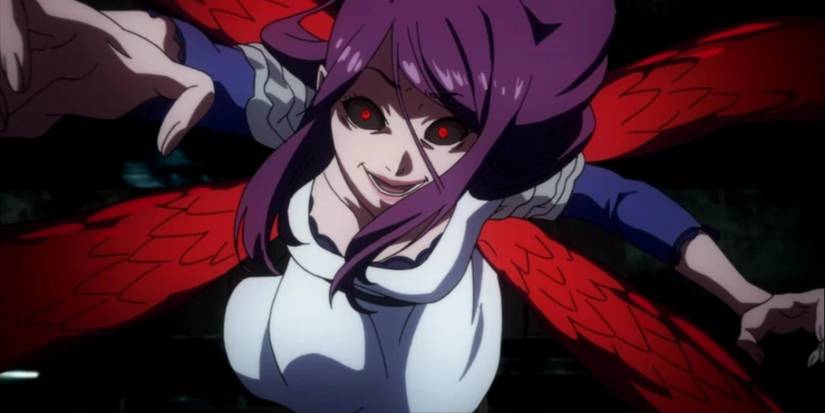 Rize Kamishiro in Tokyo Ghoul