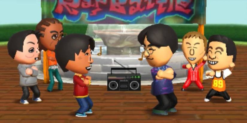 Miis battle rapping together