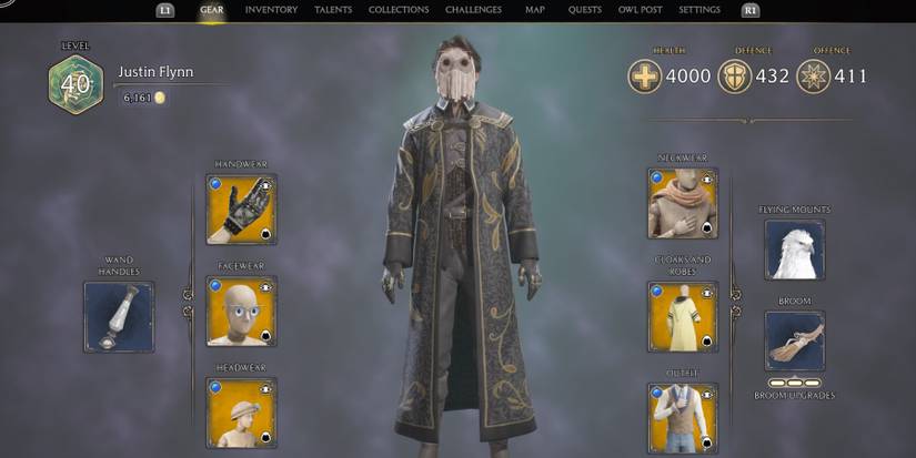 Changing gear in Hogwarts Legacy