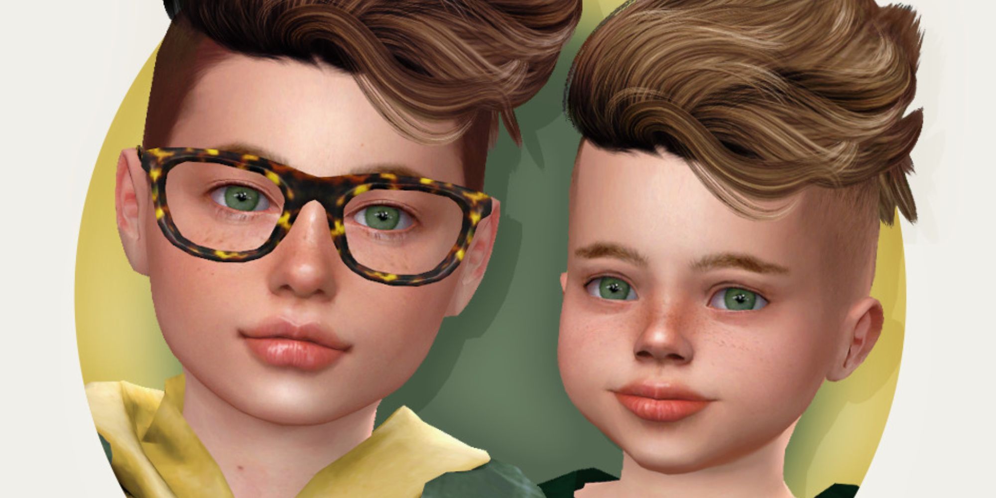 Custom content glasses for child Sims, The Sims 4