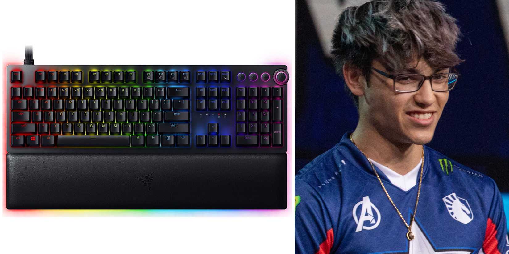 Twistzz and his Razer Hunstman V2 Analog Keyboard