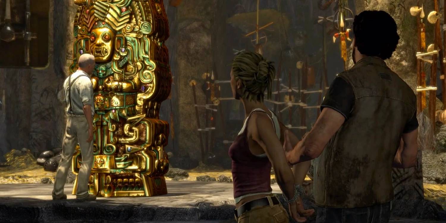The artifact El Dorado about to opened by the main antagonist of the first Uncharted game.