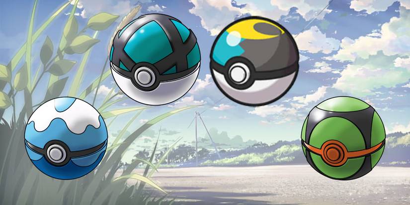 net ball dusk ball moon ball dive ball