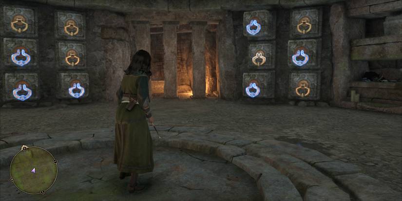 using revelio in hogwarts legacy to mark levers