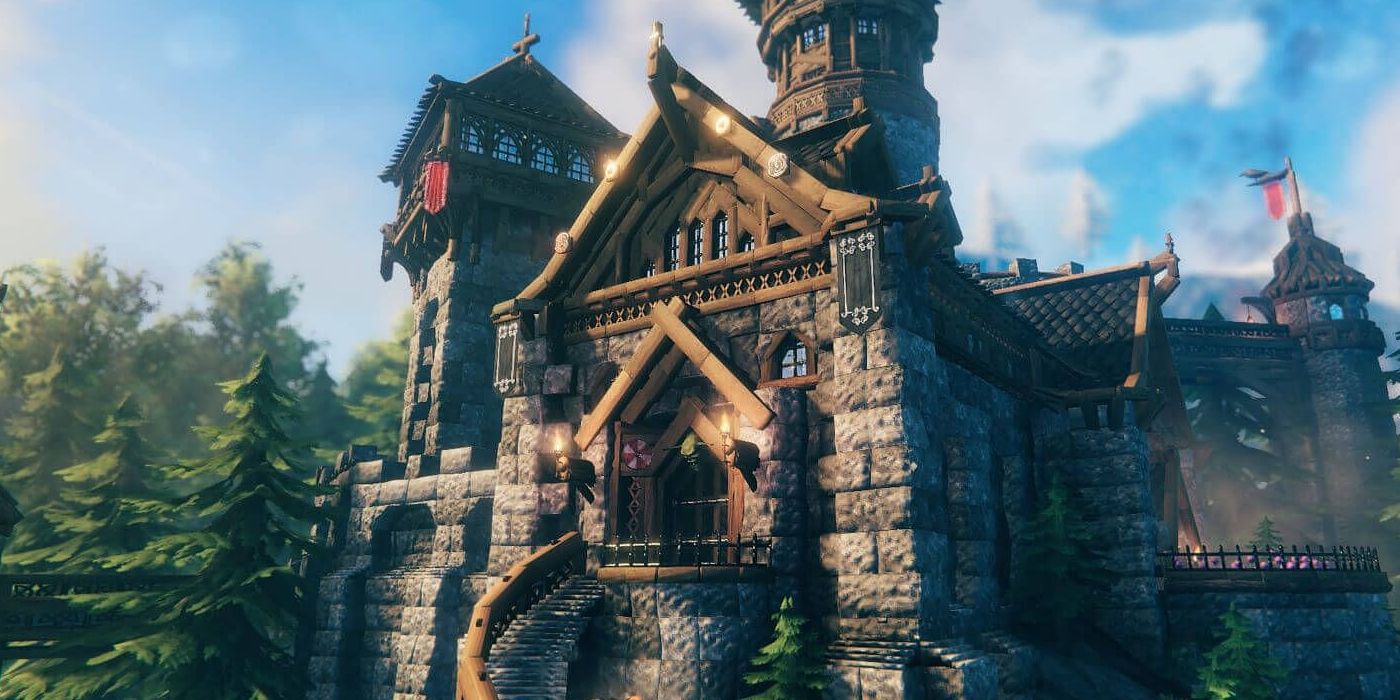 Valheim Player-Built Castle Building System