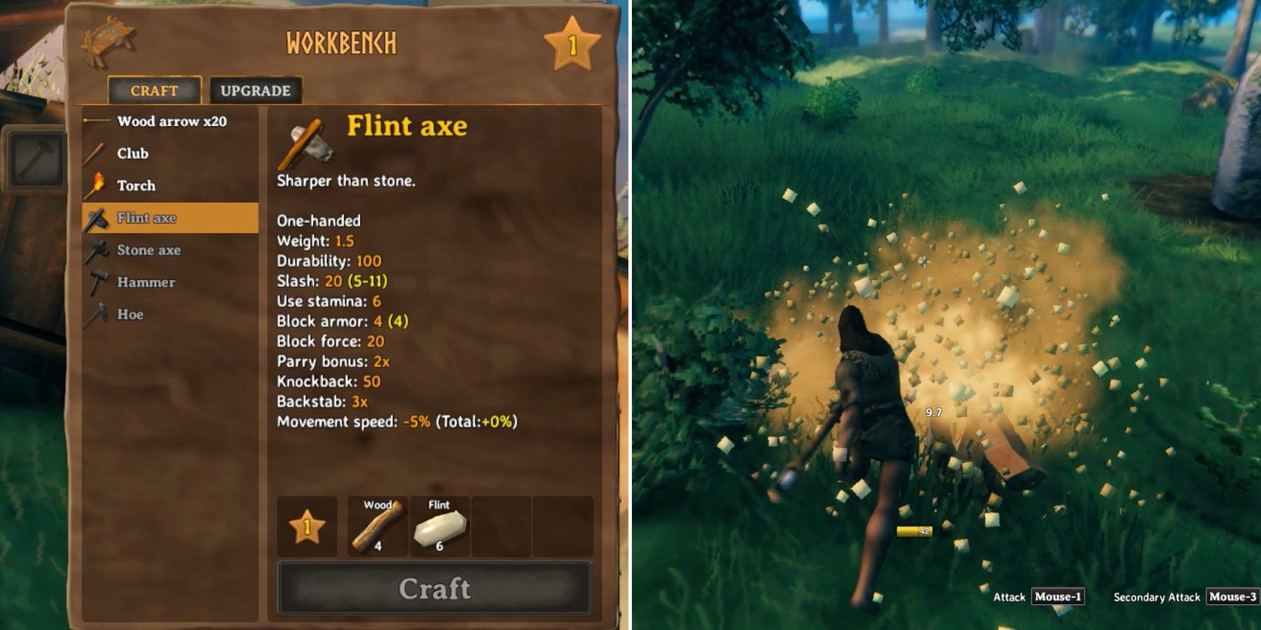 valheim flint axe and recipe