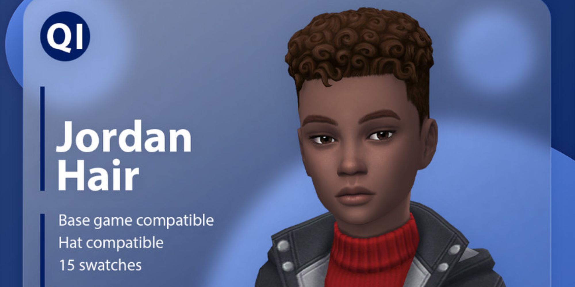 Custom content hair for a child Sim, The Sims 4