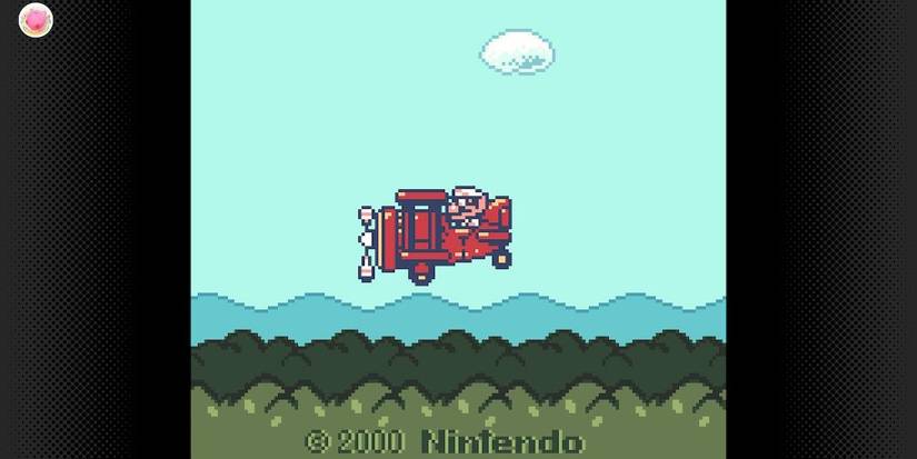 Wario flying an airplane in Wario Land 3
