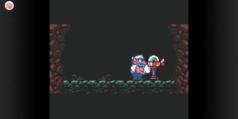 Wario finding the music box in Wario Land 3