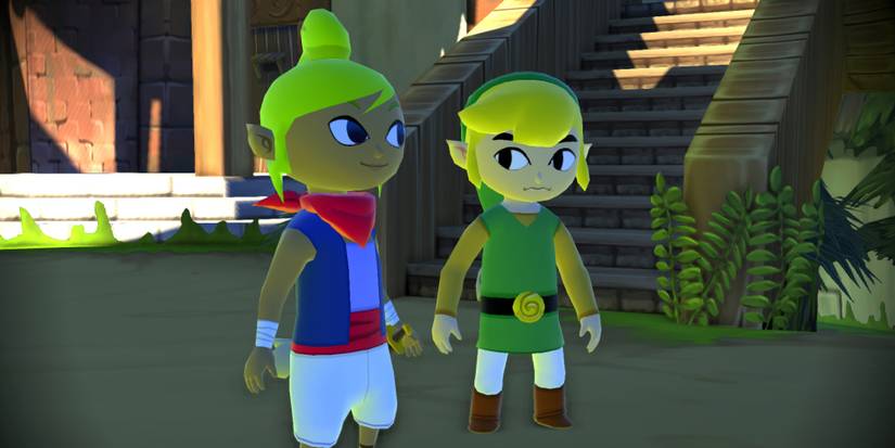 Tetra and Link in The Wind Waker HD
