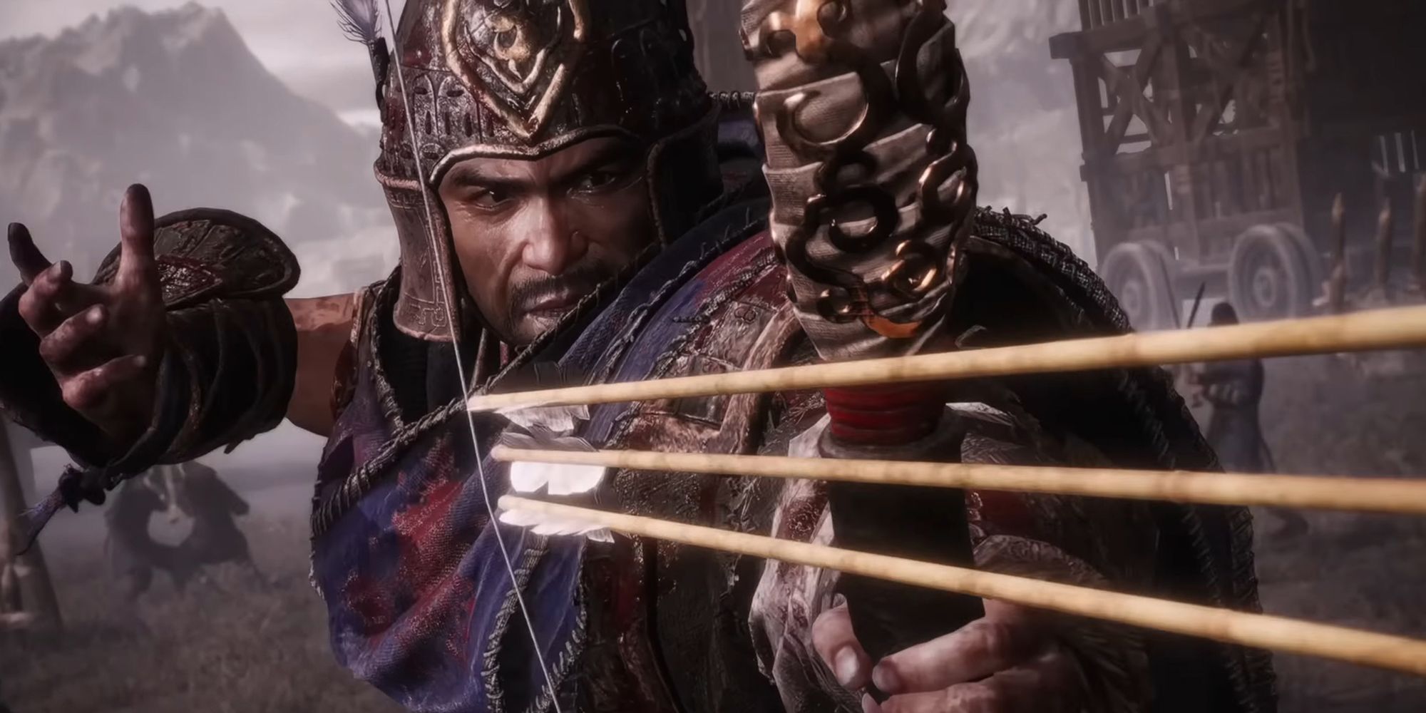 Wo Long Fallen Dynasty - Xiahou Yuan Firing Three Arrows At Once