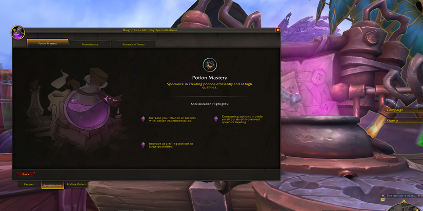 World of Warcraft Potion Mastery 2