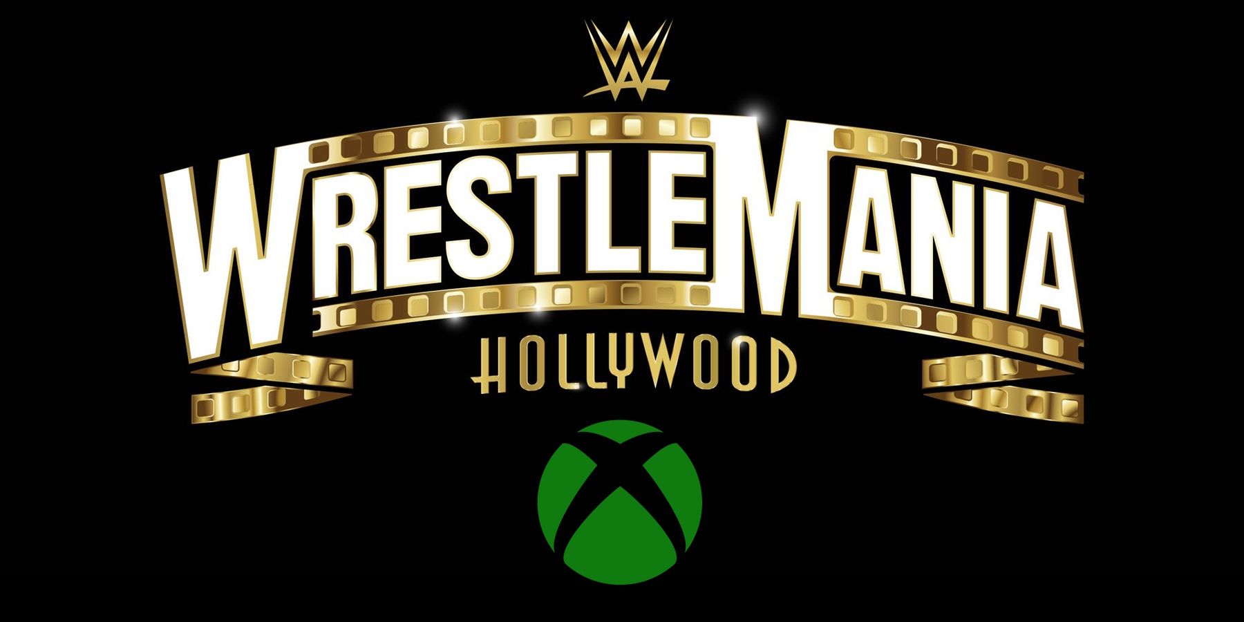 WrestleMania 39 logo overlaid with Xbox logo